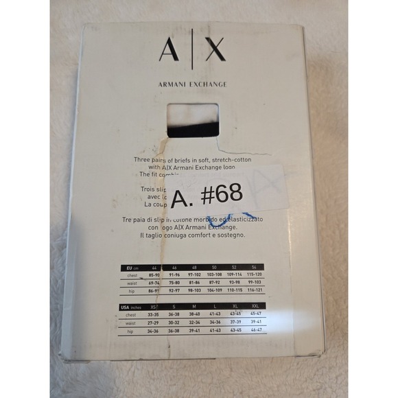 3 Pack Armani Exchange Men Classic Brief Underwear Size Large new in Box - Picture 2 of 4